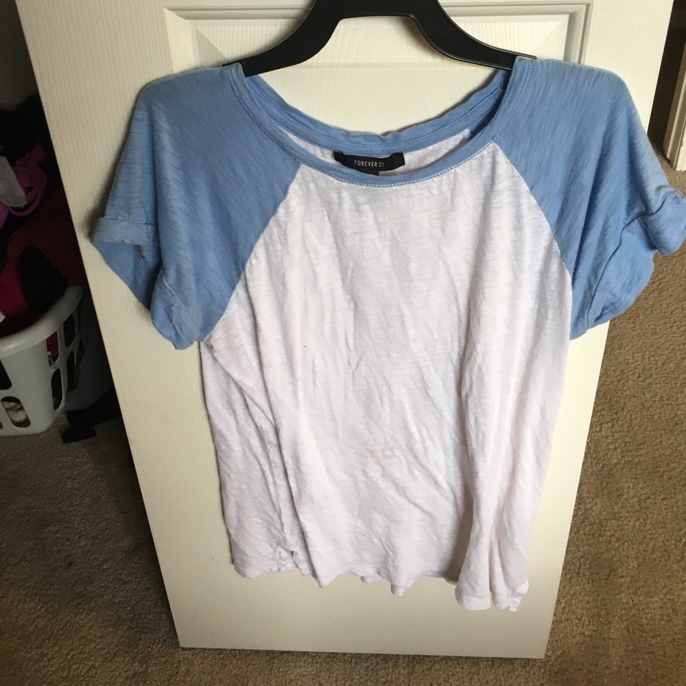 Blue and White Shirt