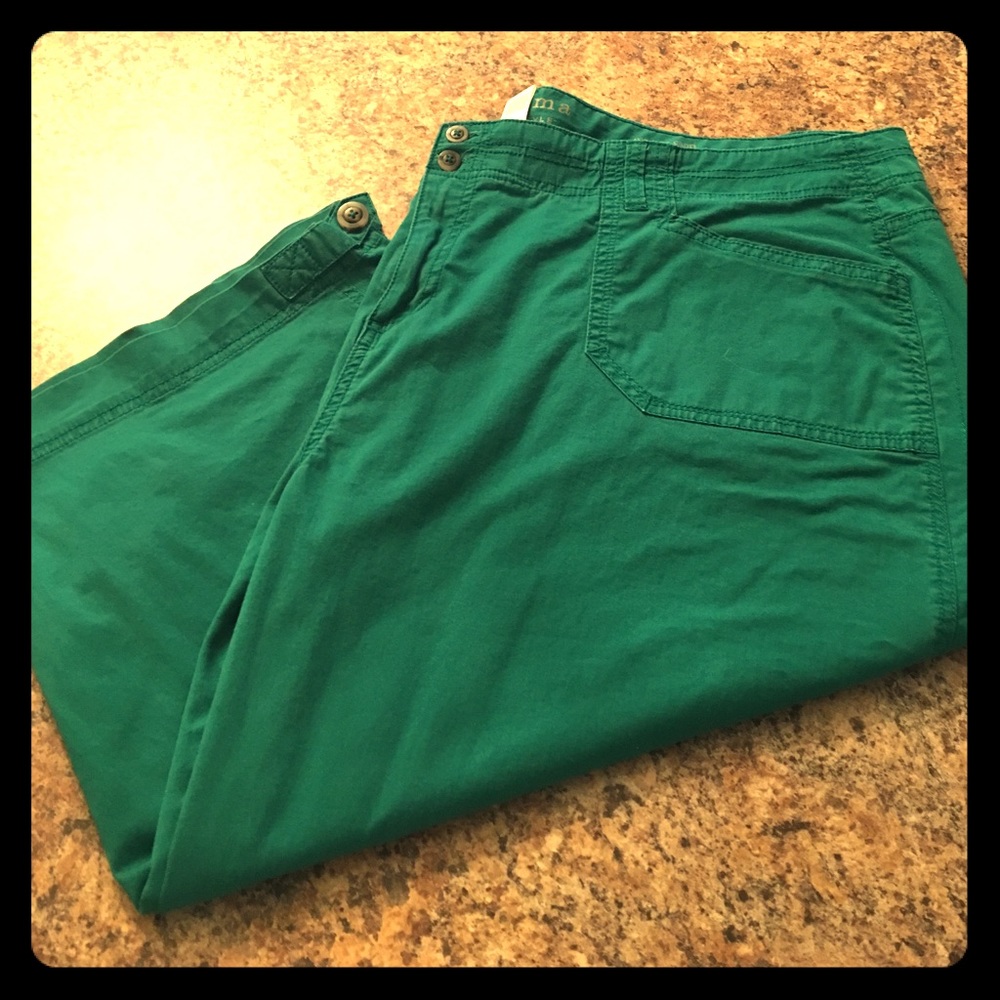 Sonoma 24W Kelly Green Capris