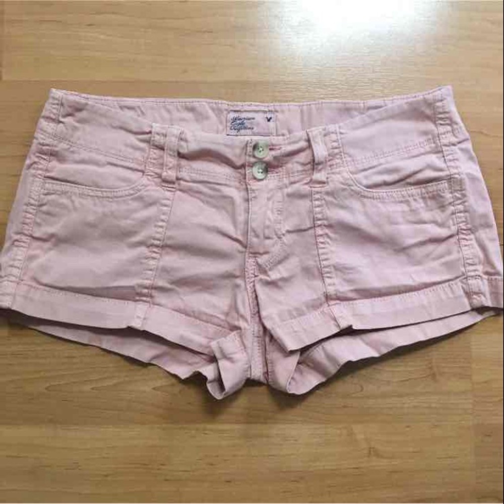Pastel pink shorts