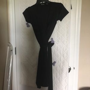 Black wrap dress, small.
