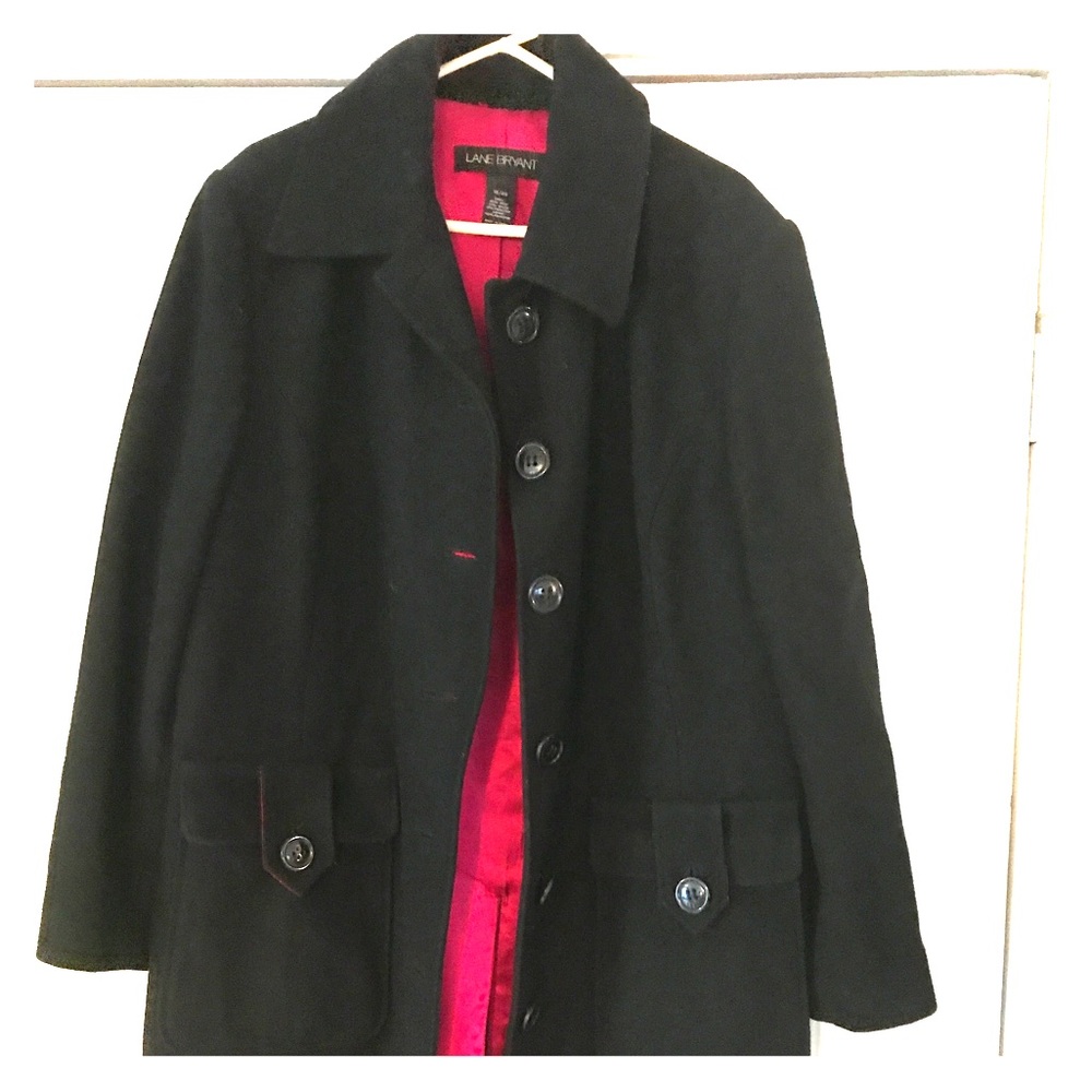Lane Bryant Wool Long peacoat