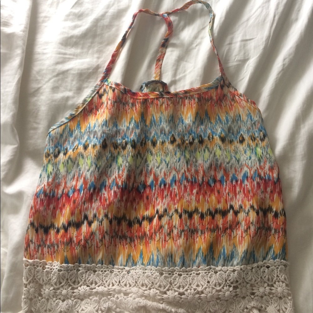 Multicolor tank top with Y back