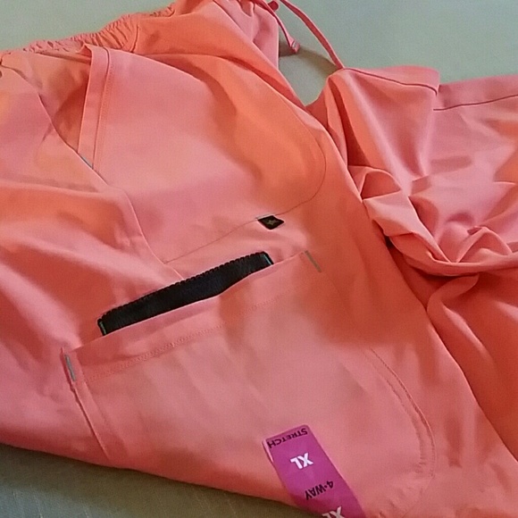 Only XL Left - NWT Dark Peach Scrub Pants - Picture 4 of 4