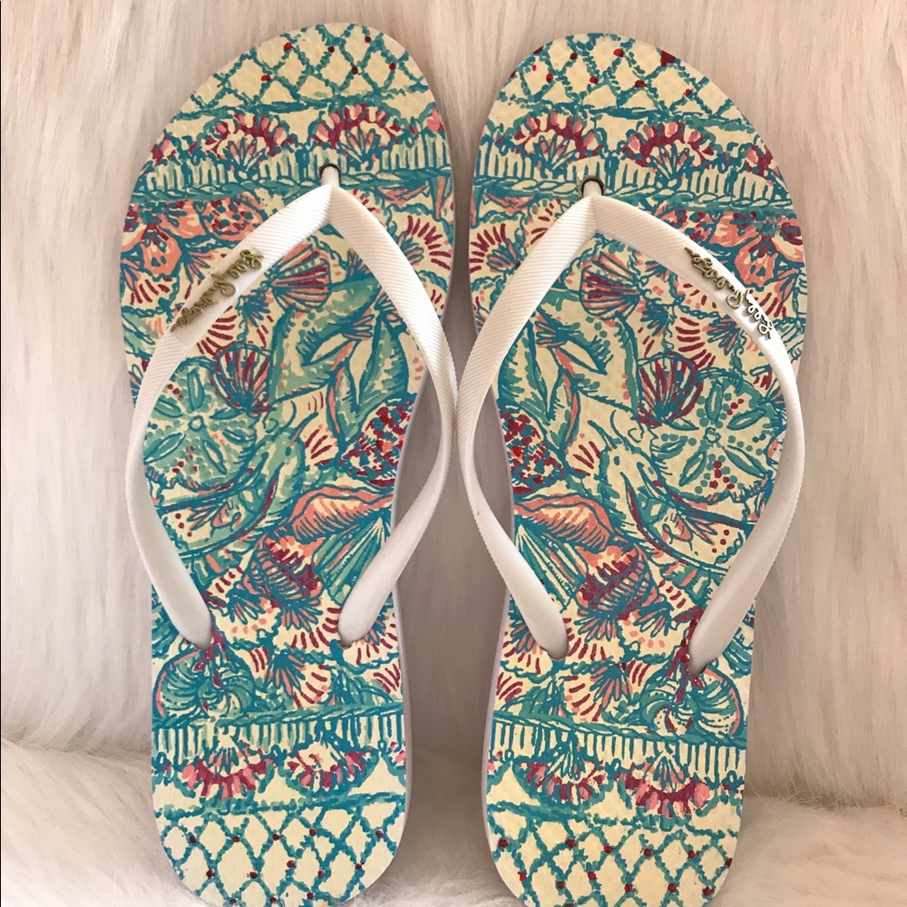 Lilly Pulitzer Flip-Flop (Pinchers Picnic)