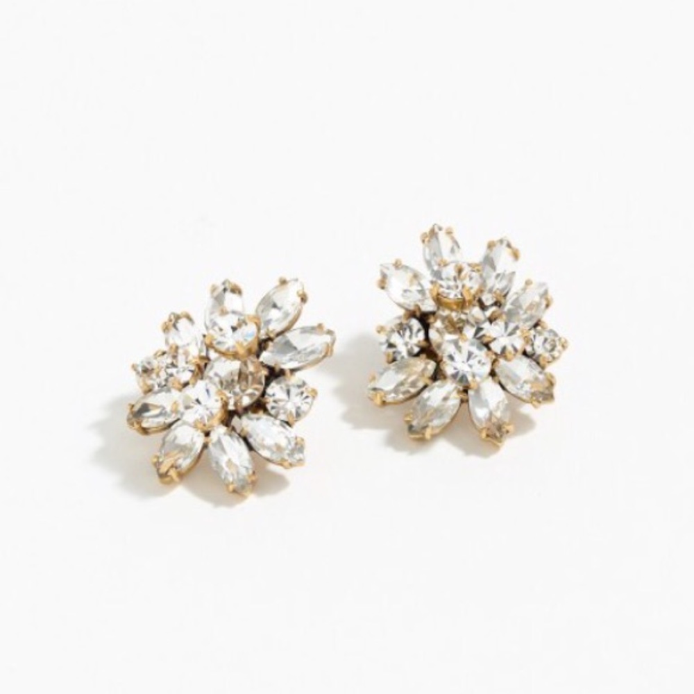 J. Crew Crystal Burst Earrings
