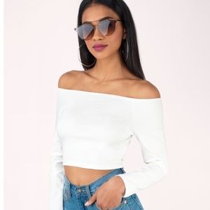 Tobi off the shoulder top