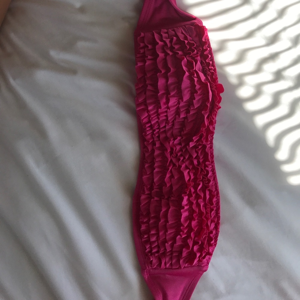 Pink swim top