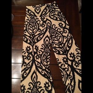 Black/Taupe Palazzo Pants