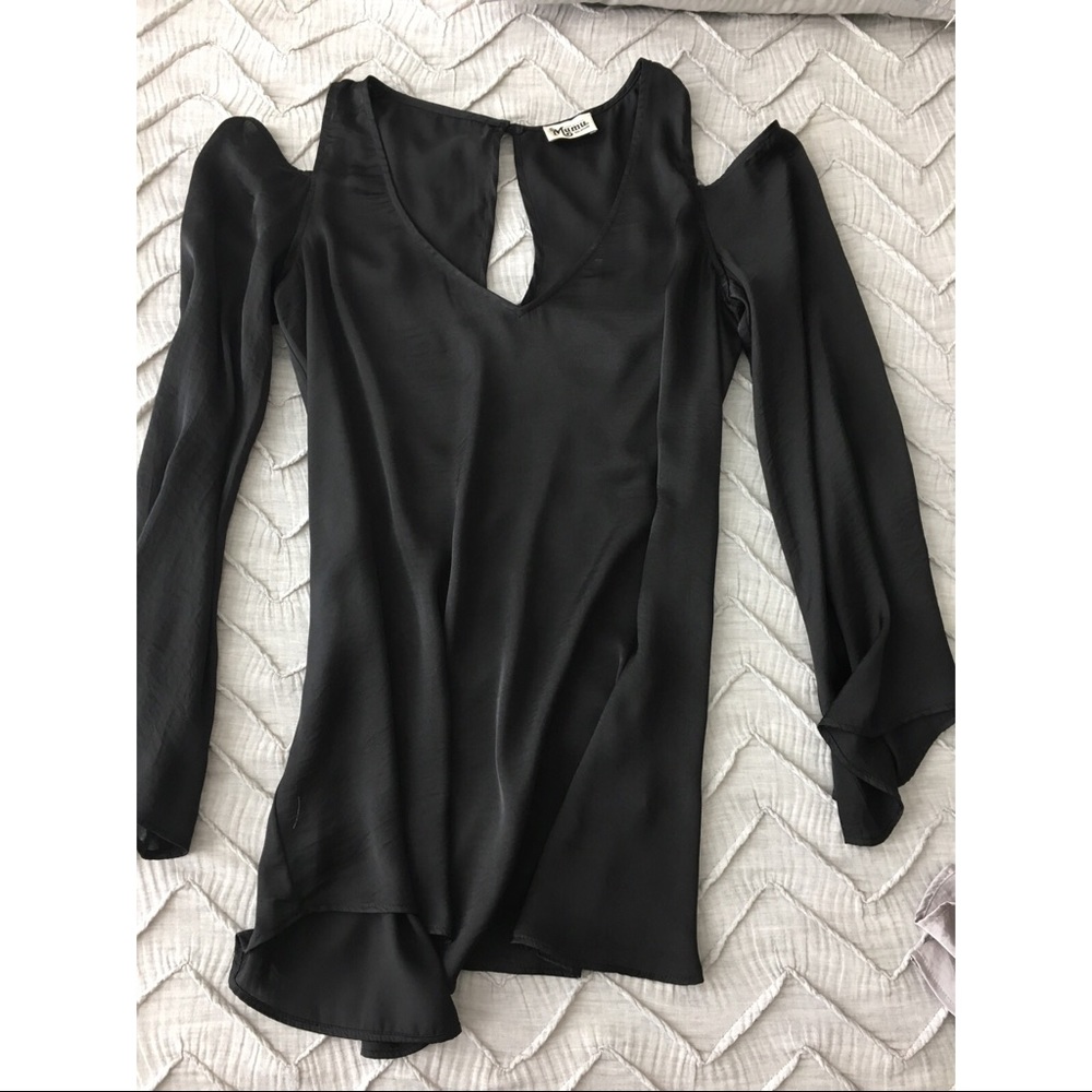 Cold shoulder Mumu blouse