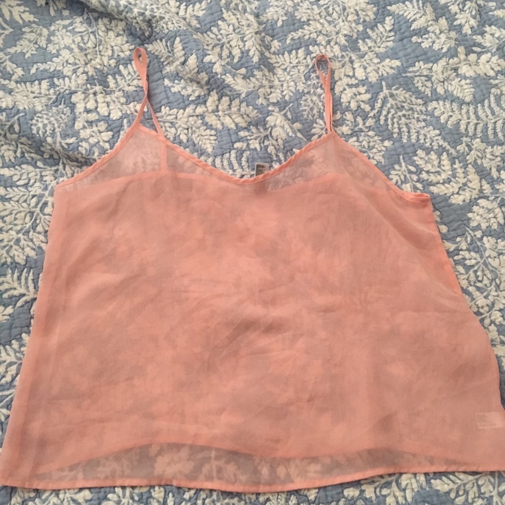 Pink Chiffon American Apparel Tank Top