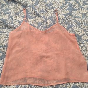 Pink Chiffon American Apparel Tank Top