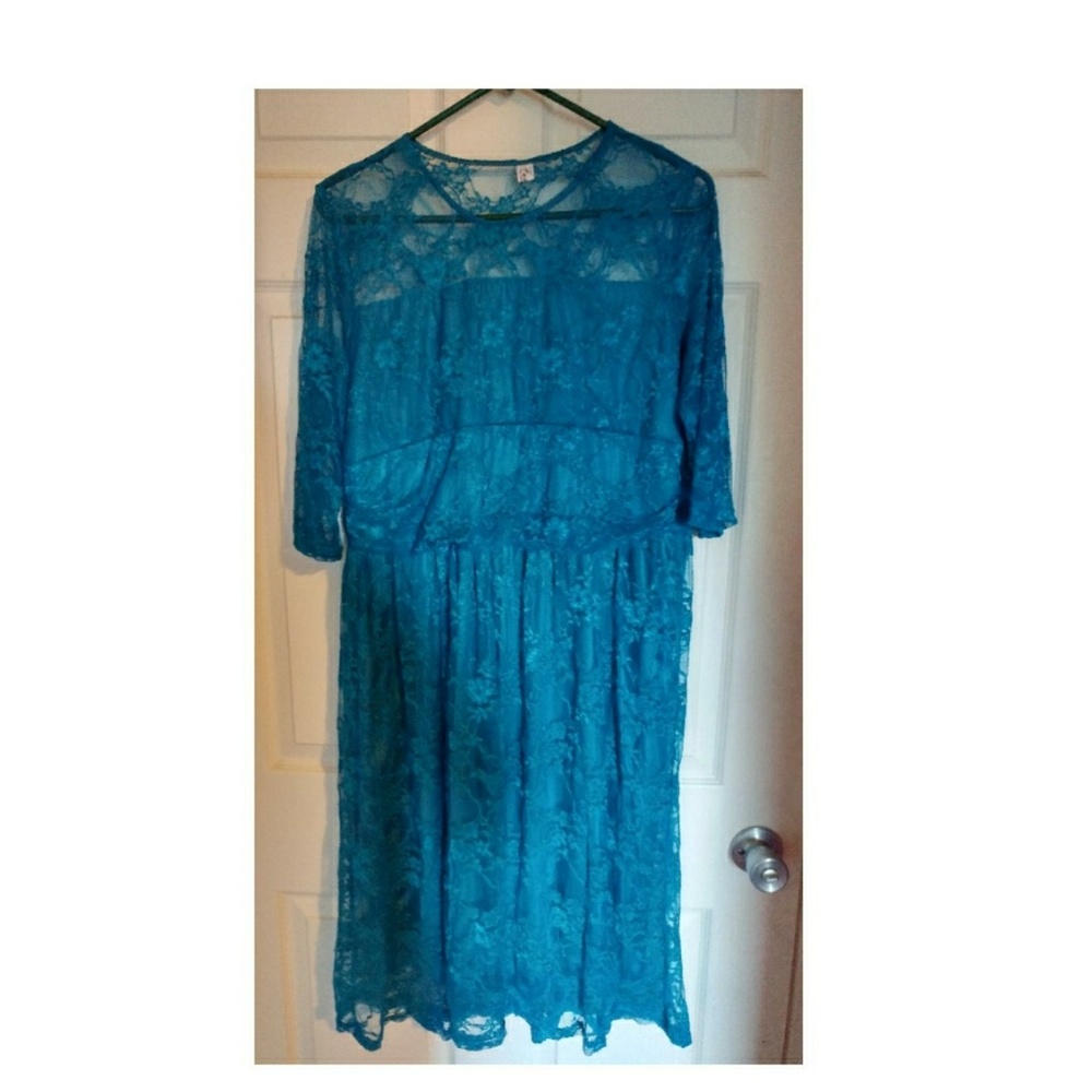 Laced Blue/Turquoise Dress