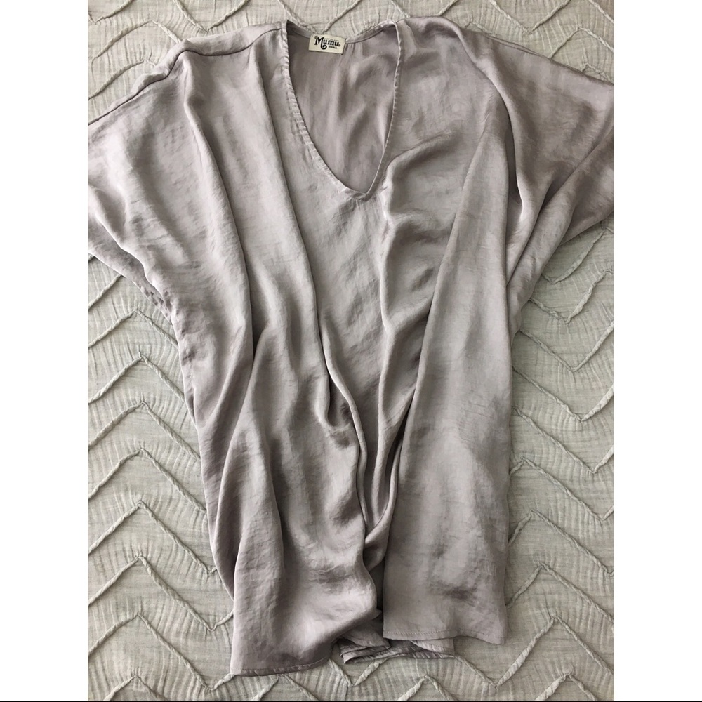 Tan metalic(ish) Peta Mumu tunic