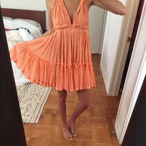 Free People peachy mini dress