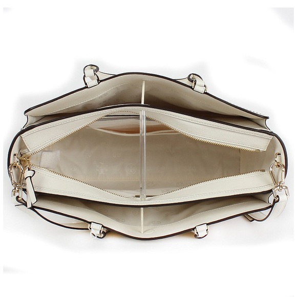 Tory Burch Robinson Crosshatch Zip Tote - Picture 5 of 8