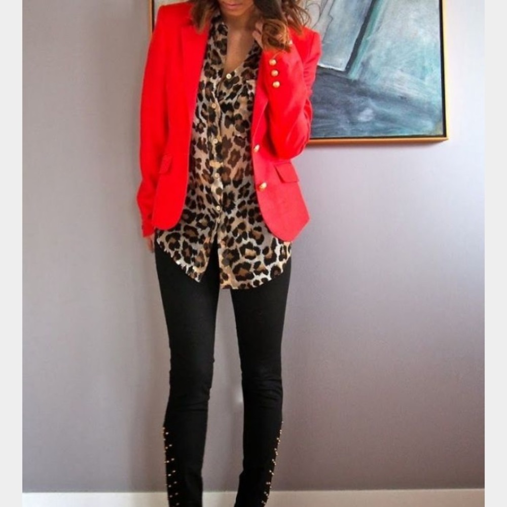 Leopard blouse