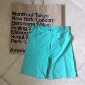 AA Mint Bicycle Shorts