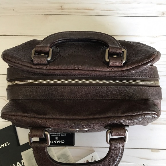 CHANEL Caviar Quilted CC Doctor Bag Brown - Picture 3 of 8