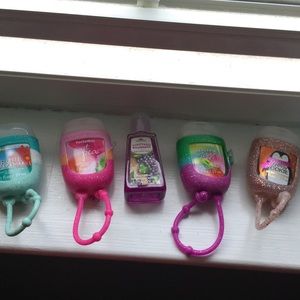 Bath and Body Works Hand Sanitizer and Holders Set