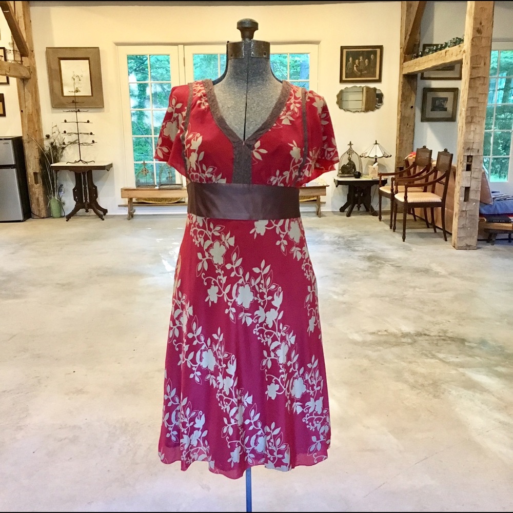 SALE!!!! Anthropolgie Red Romantic Dress by Maeve.