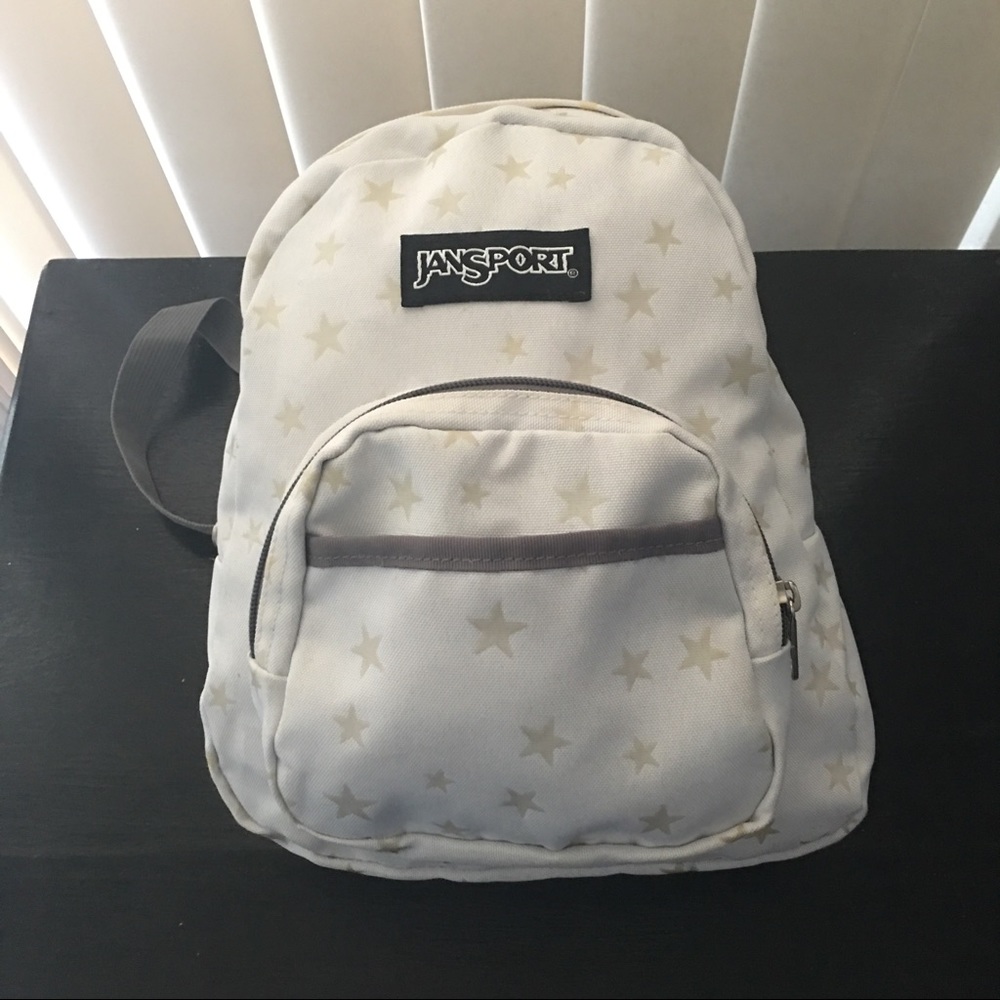 Jansport Half Pint Mini Backpack White with Stars