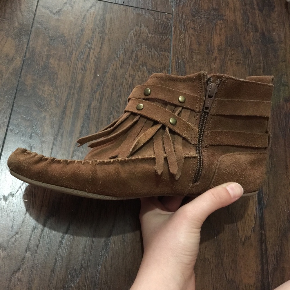 Brown sugar moccasins