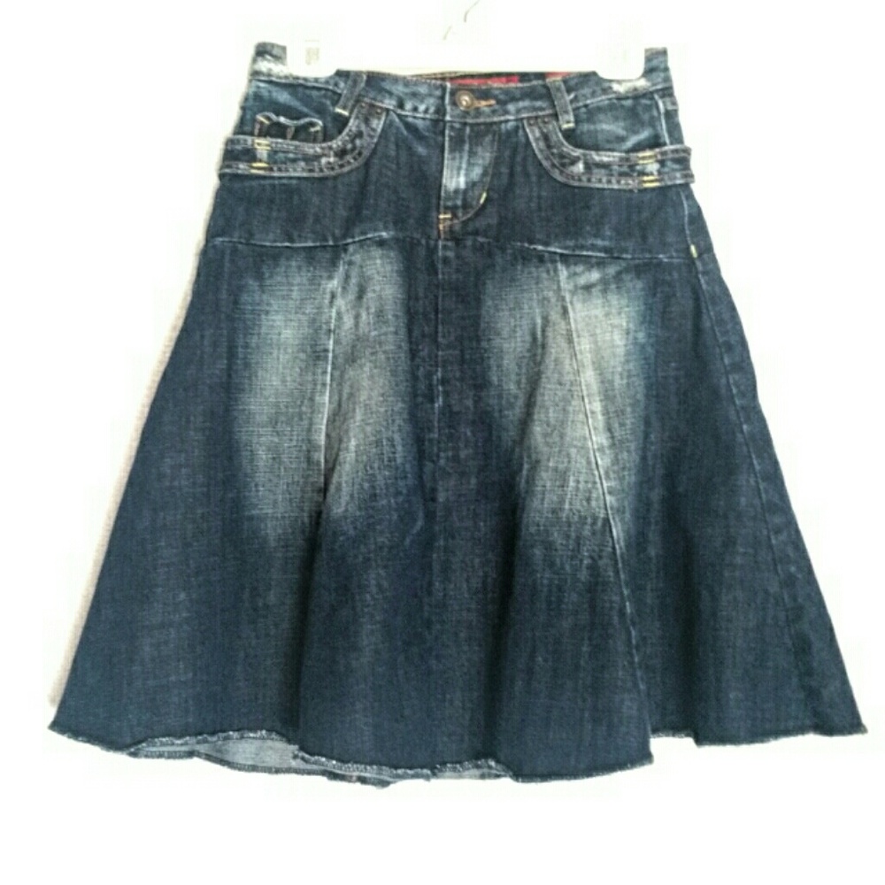 Vtg. Mudd Jean Skirt