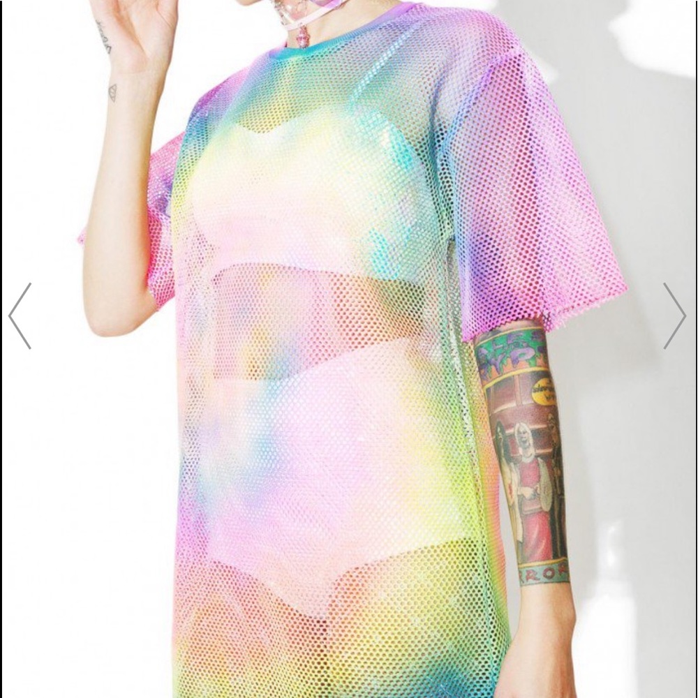 Tie Dye Mesh Shirt