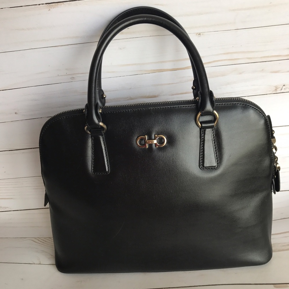 JUST INSalvatore Ferragamo Black Satchel  bag - Picture 5 of 5