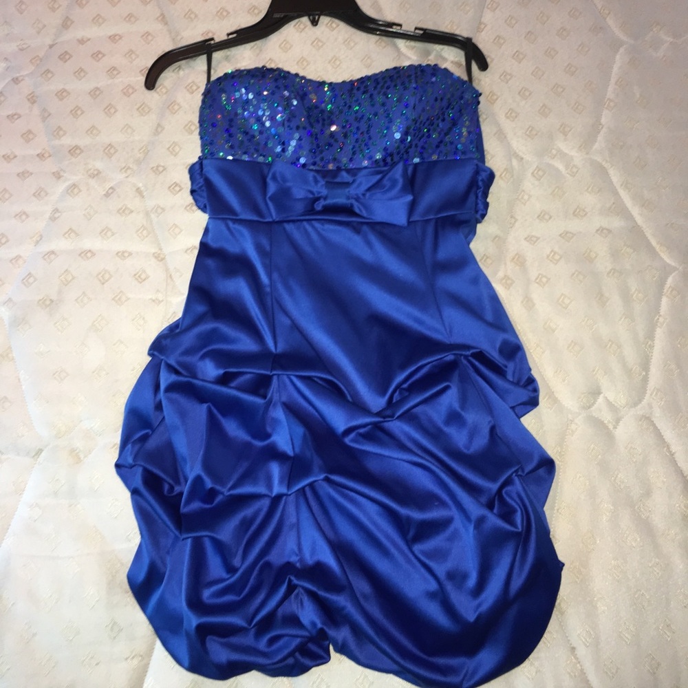 Blue Dillard's formal dress