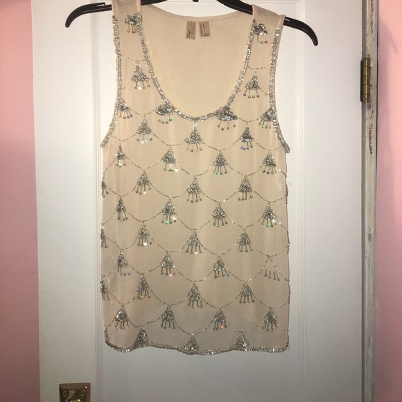 Forever 21 Tops - Scalloped sequin top