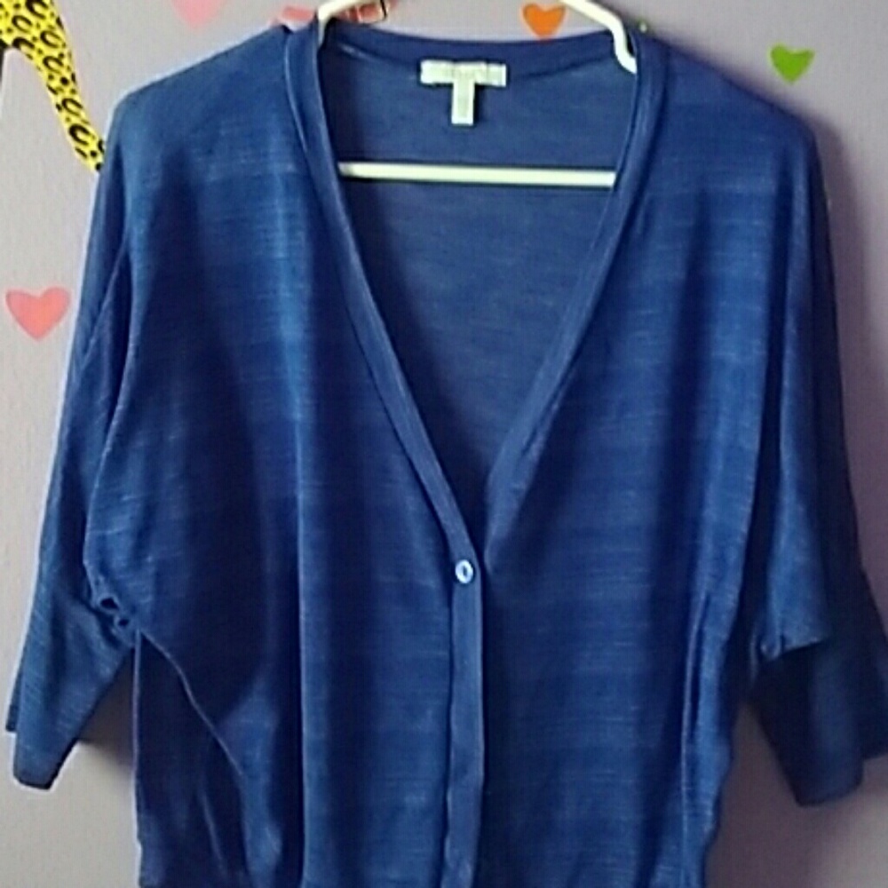 Blue v shape sweater