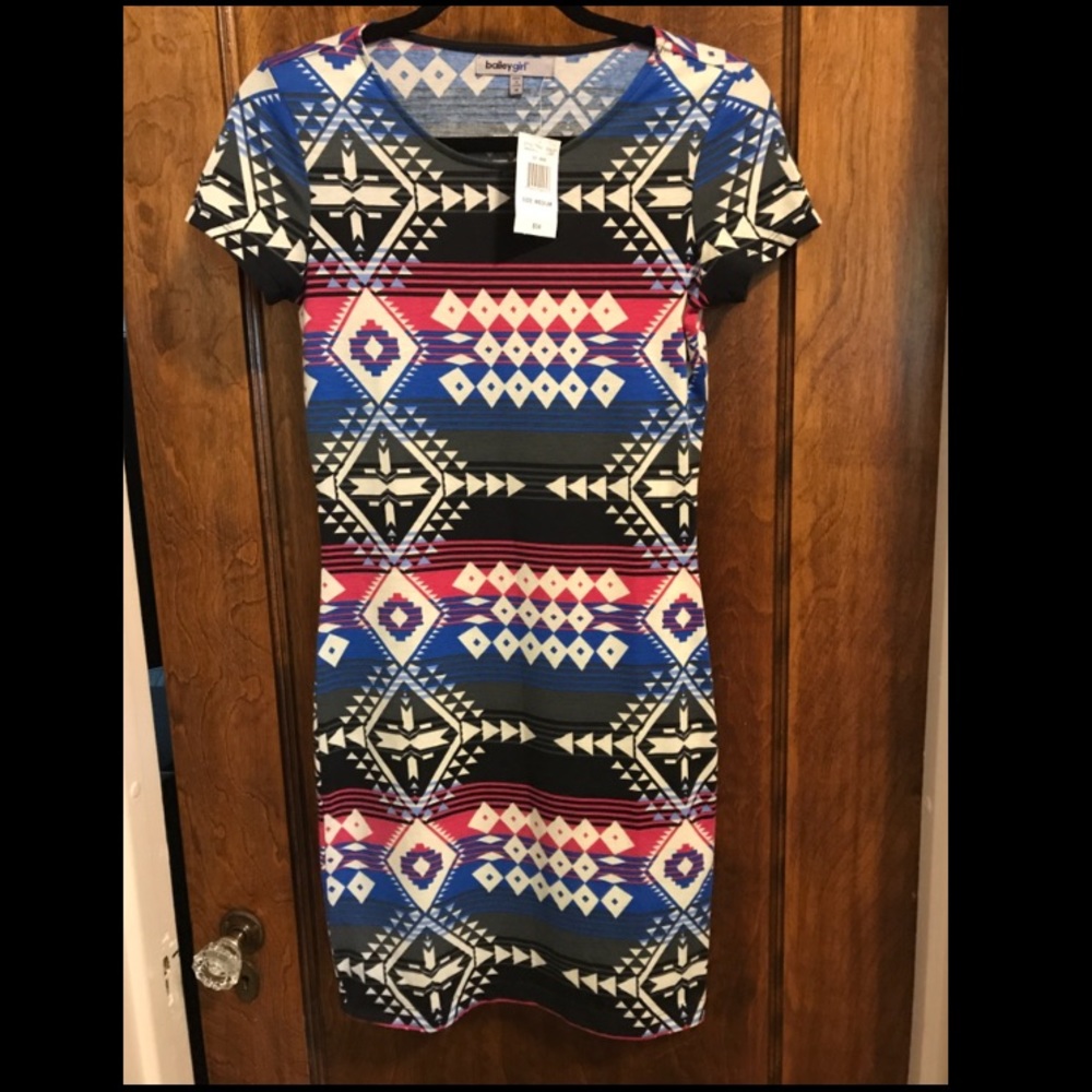 Aztec printed dress