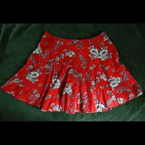 Red Forever21 Mini Skirt