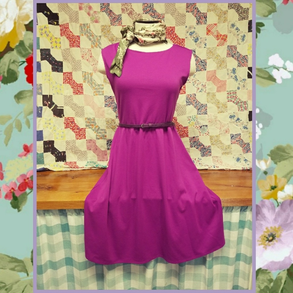 Plum purple dress