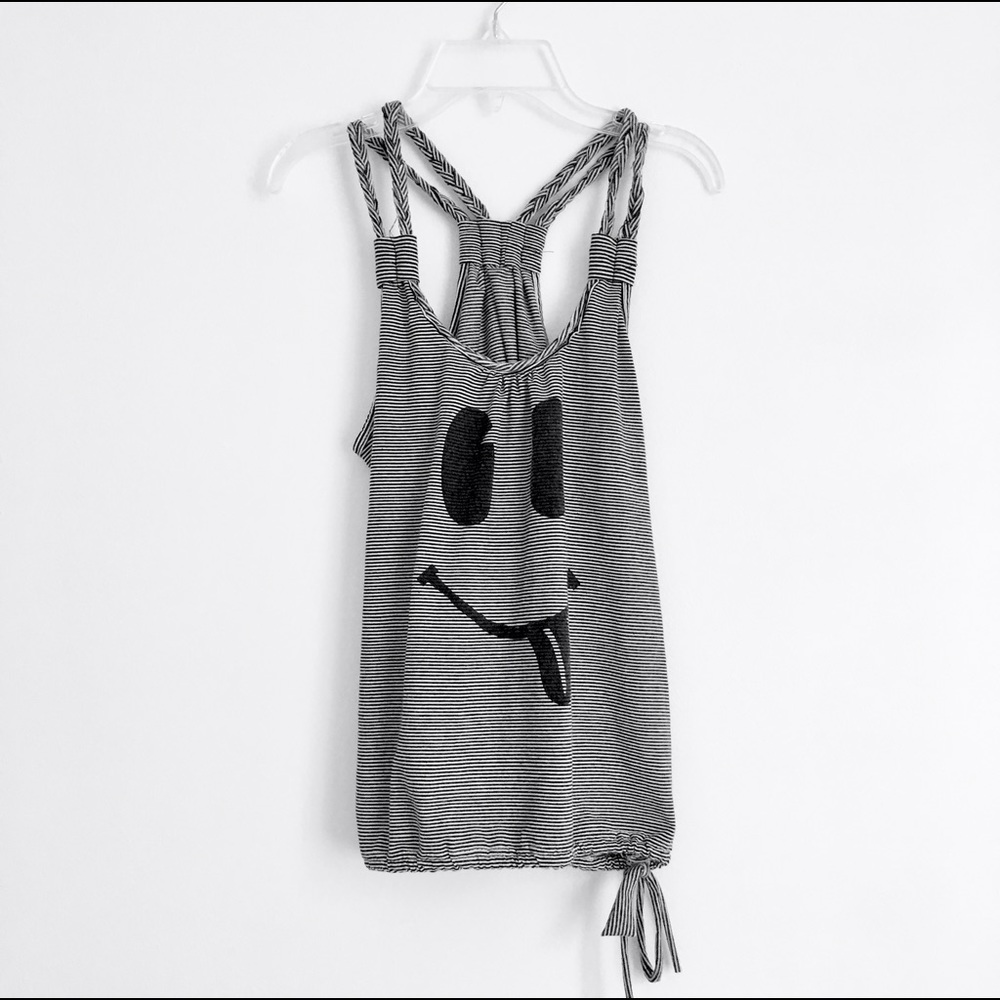 Striped racerback tank