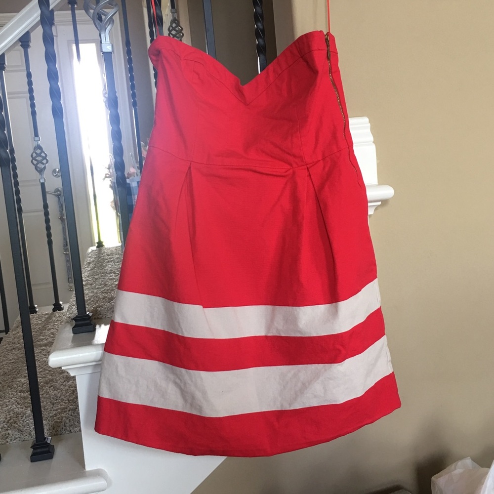 Zara TRF sweetheart strapless dress