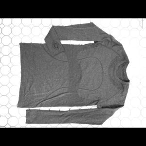 Lululemon long sleeve charcoal top