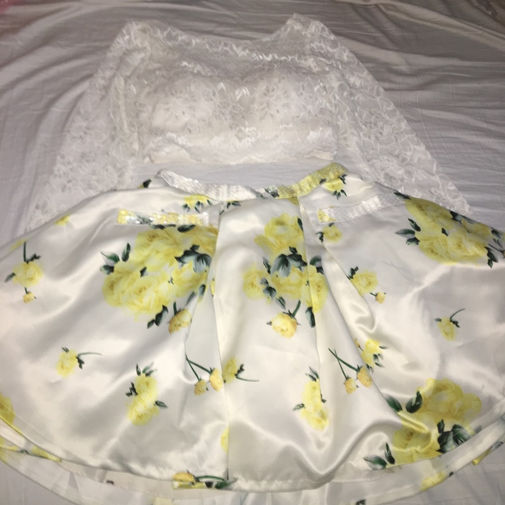 Floral homecoming dress