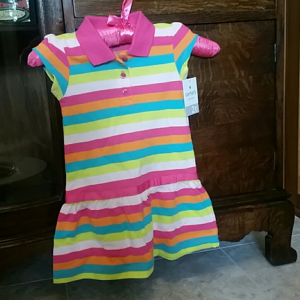NWT Carter's Striped Dress 2T