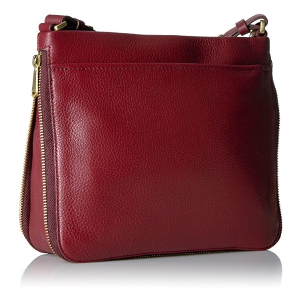 NWT Fossil Preston Cross-Body Bag, Wine - Picture 6 of 6