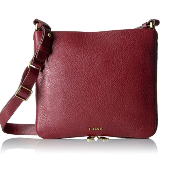 Fossil Handbags - NWT Fossil Preston Cross-Body Bag, Wine