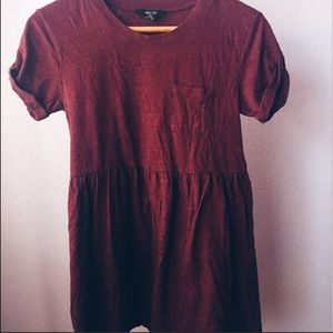 Cute red T-shirt dress