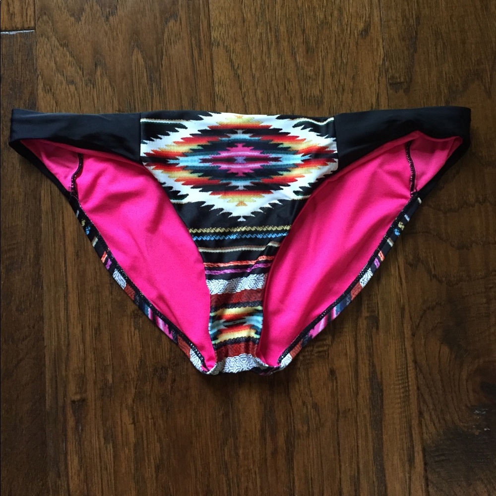 Xhilaration swim suit bottoms with Aztec print
