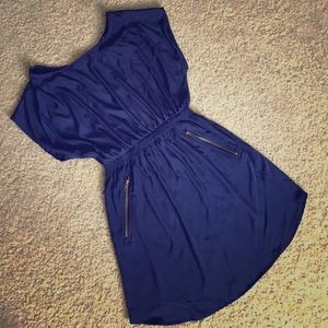 One Clothing navy zipper dress