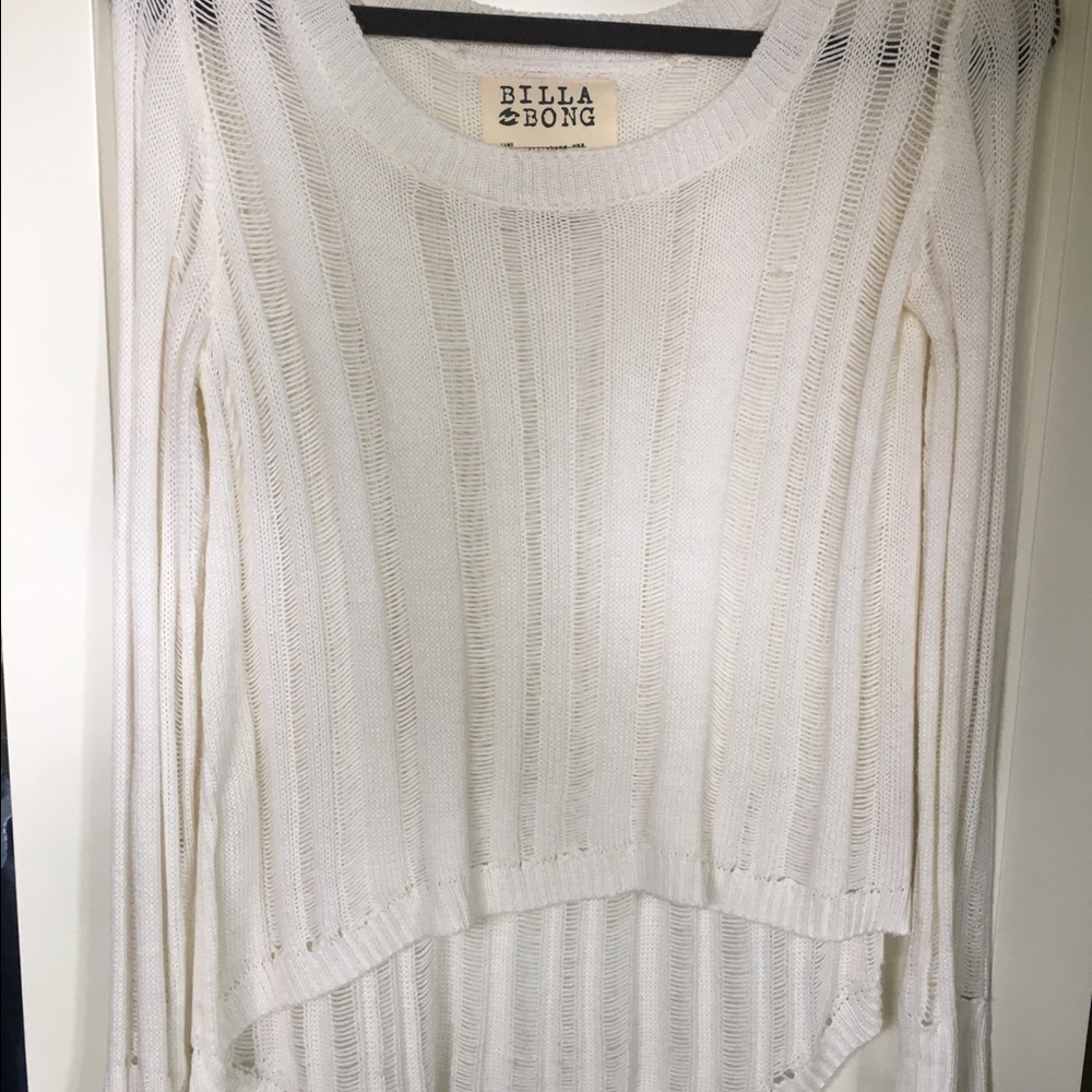 Billabong white sweater