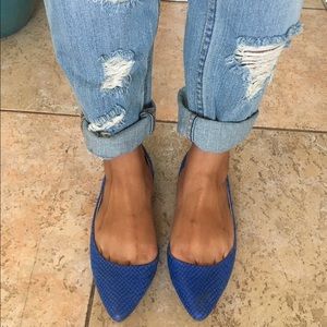 Aldo Blue Pointy Flat