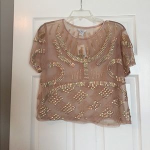 Sequin top by Bar III