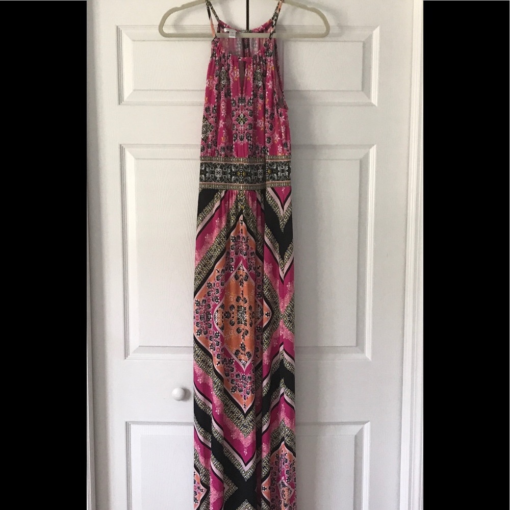 vibrant color Maxi Dress