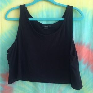 Loose fitting cropped tank top